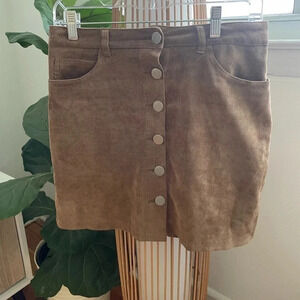 Corduroy brown skirt / boohoo / size 6 / boho style